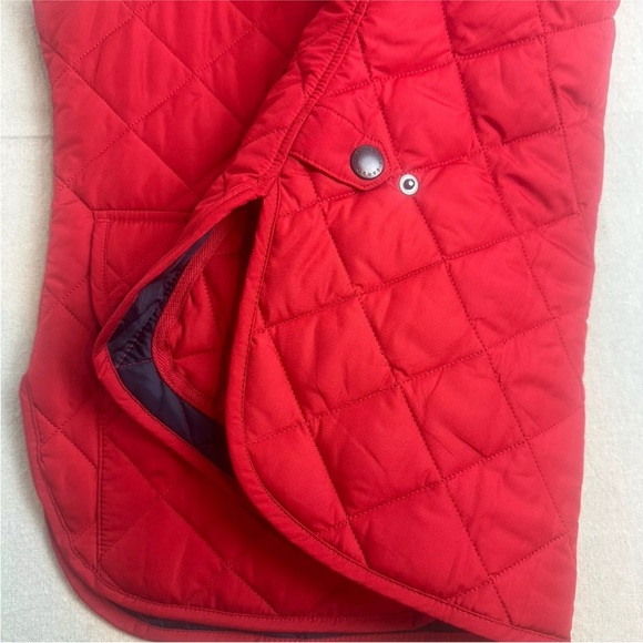 Barbour Lowerdale Gilet Diamond Quilted Vest Full Zip Red Men’s Size L EXC - Picture 5 of 16
